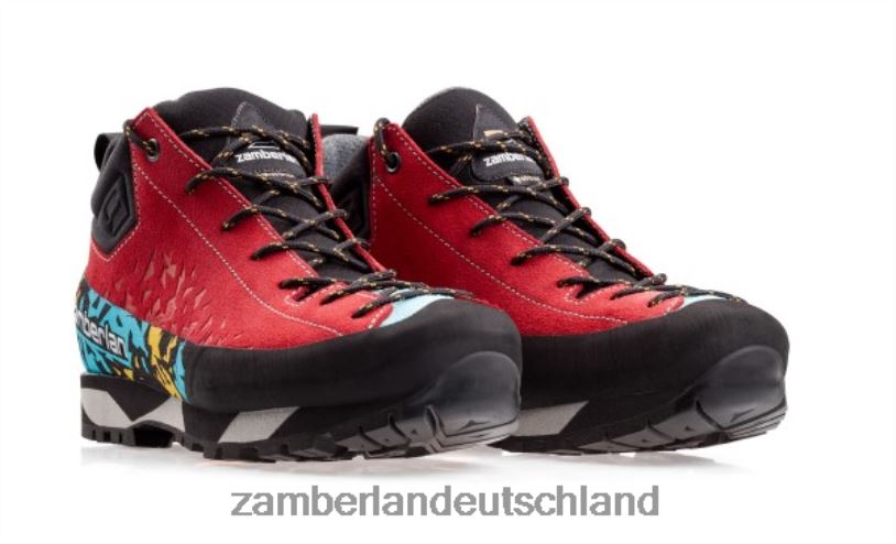 Frauen Salathe GTX Schuhwerk Zamberlan rot blassblau BPZ0D37